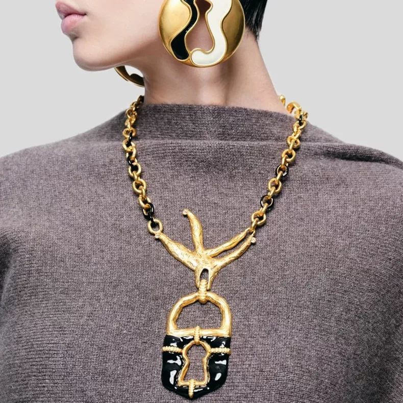 Women'S Ethnic Fashion Brands - Collana con Ciondolo Vintage Etnico in