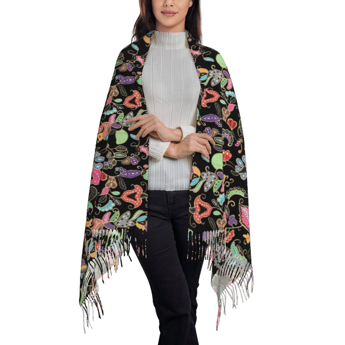 Sciarpa viola in stile sarong  - Batik Sarong Wrap recensione e prezzo