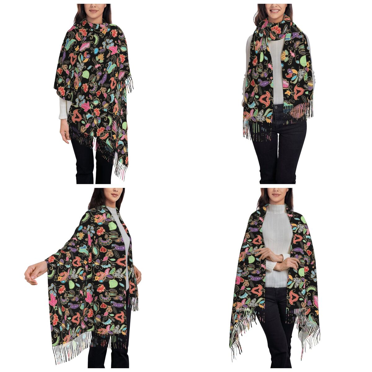 Sciarpa viola in stile sarong  - Batik Sarong Wrap recensione e prezzo