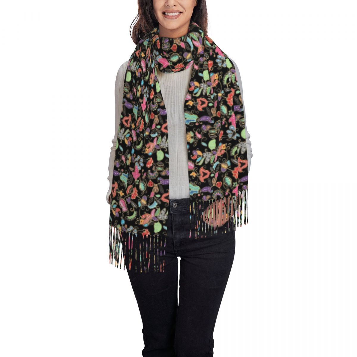 Sciarpa viola in stile sarong  - Batik Sarong Wrap recensione e prezzo