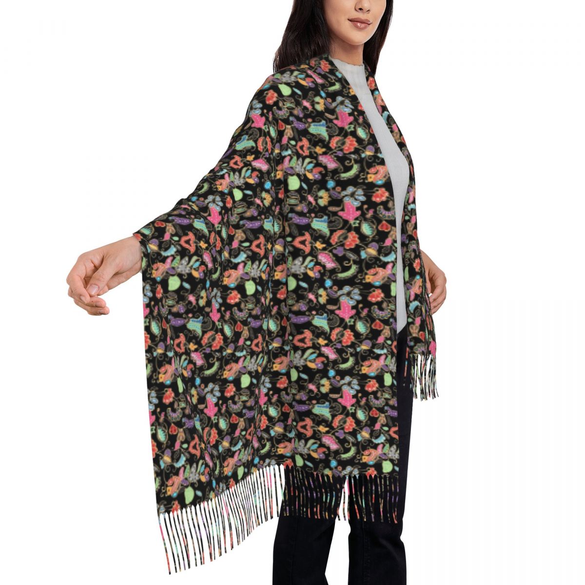 Sciarpa viola in stile sarong  - Batik Sarong Wrap recensione e prezzo